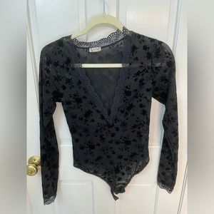 Free people v neck bodysuit. Lace. #Poshmark